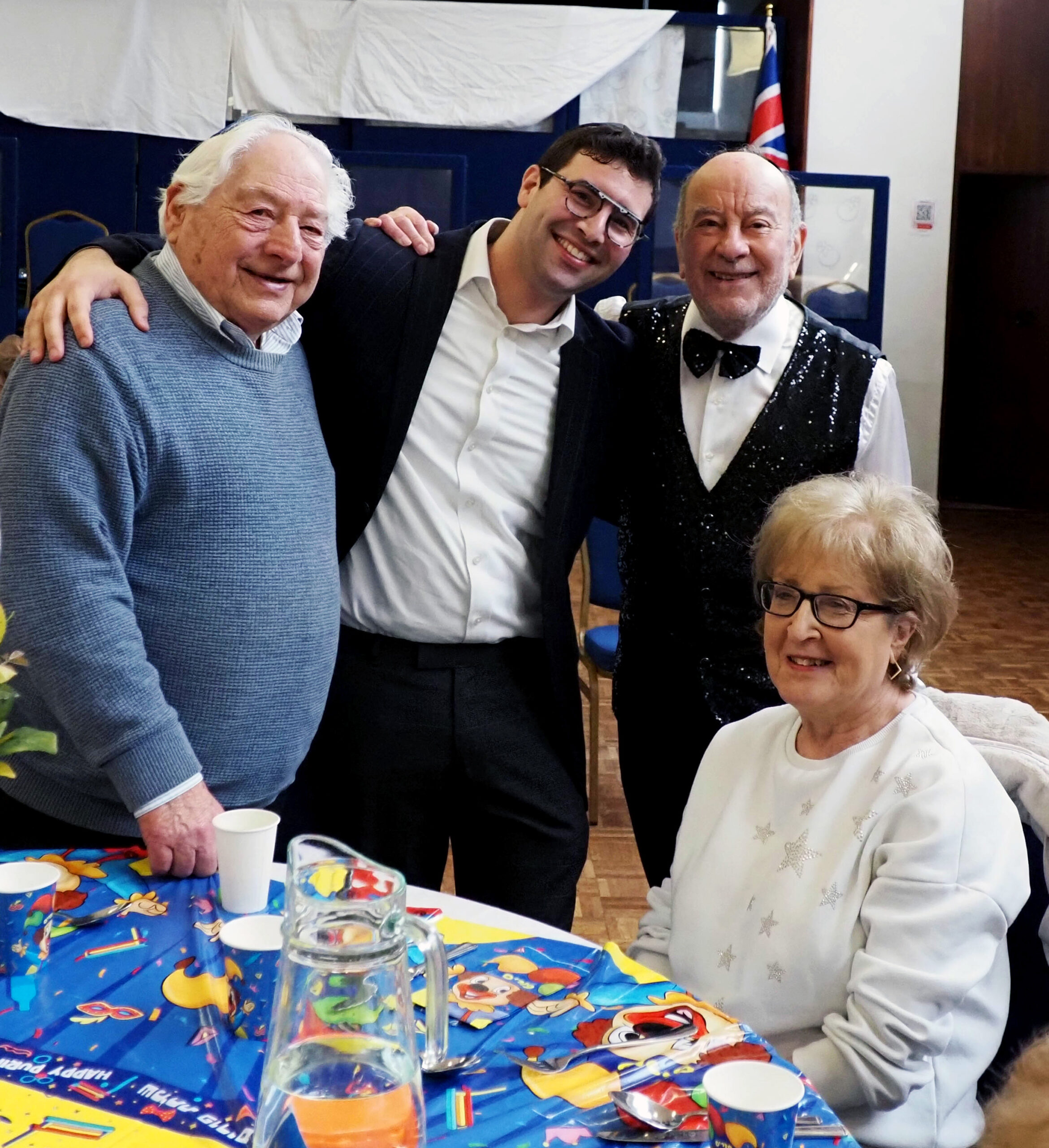 Purim celebrations at Chat-A-Way with Rabbi Yitzi and Moshe Tamir 2024