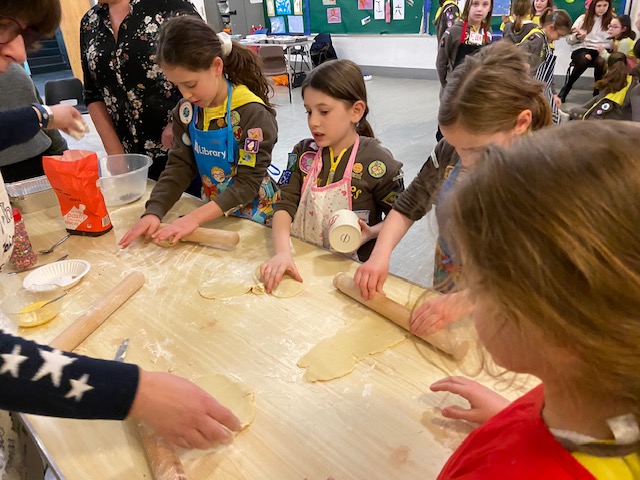 Brownies Making Hamentashen March 2020