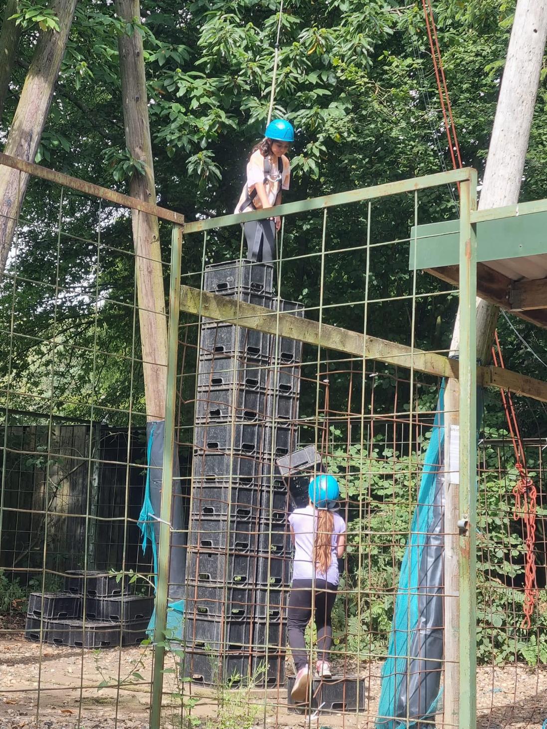 Crate Stacking on Summer Camp