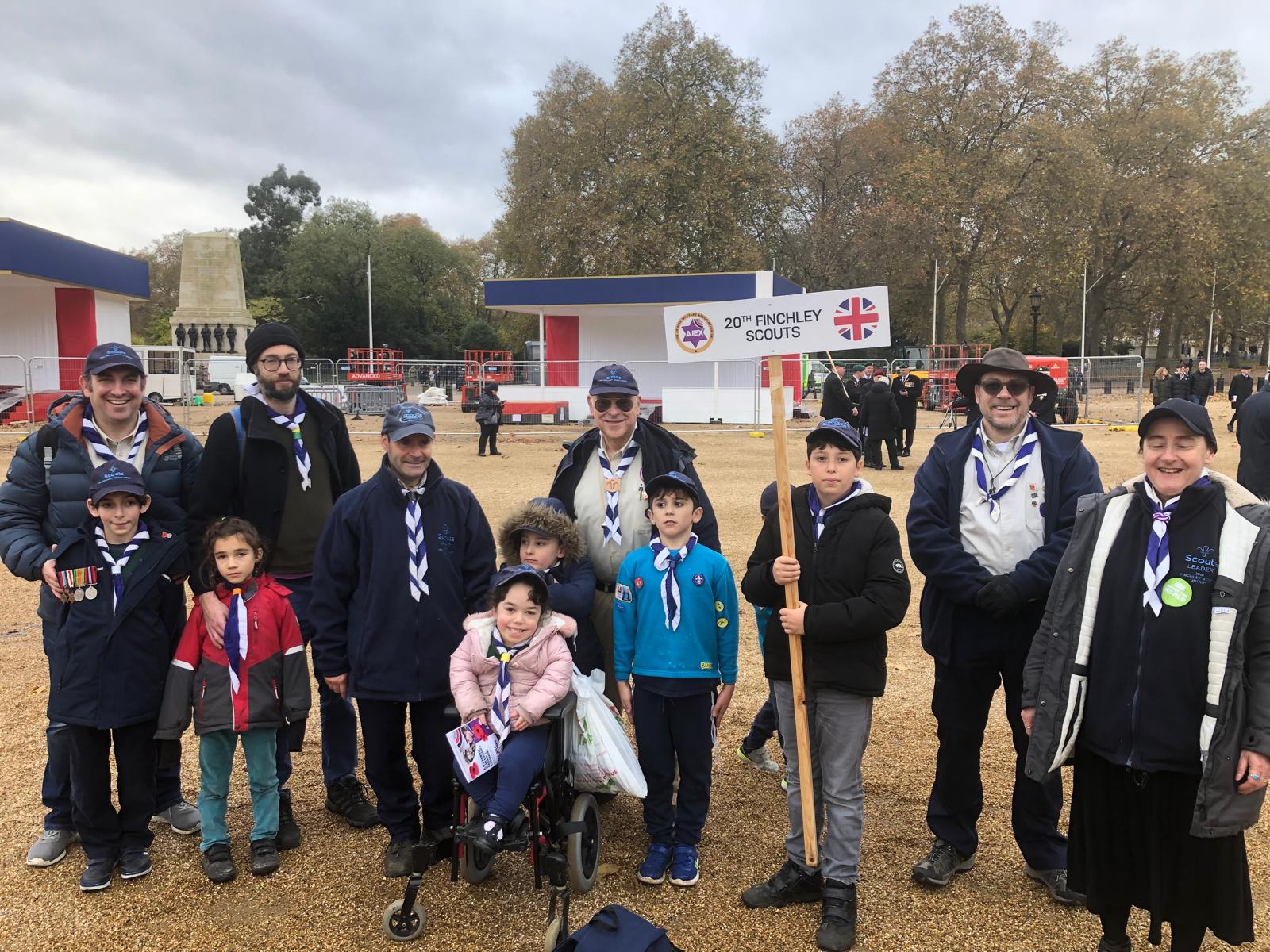 20th Finchley Scouts at AJEX for Mitzvah Day 2024
