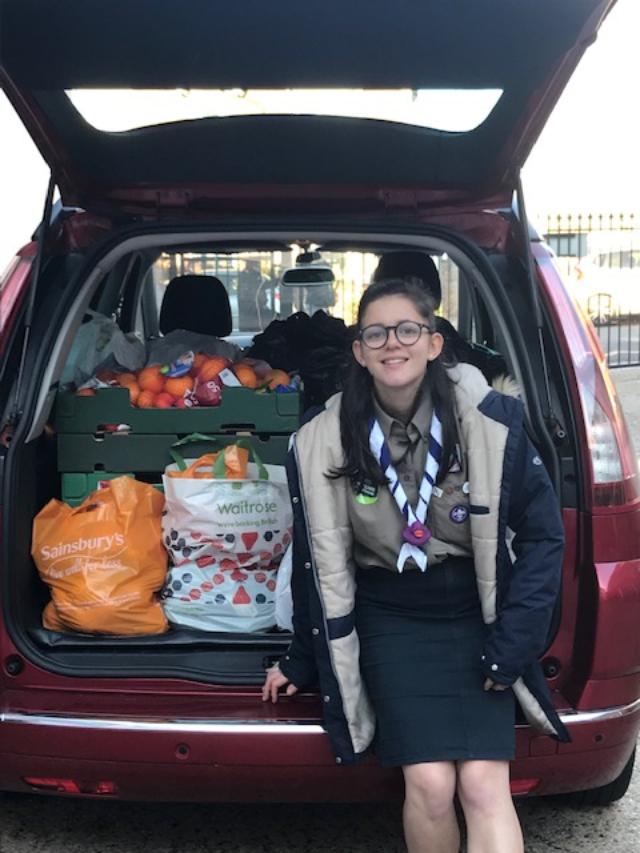 Food collected for the Foodbank by Woodside Park Synagogue on Mitzvah Day 2018