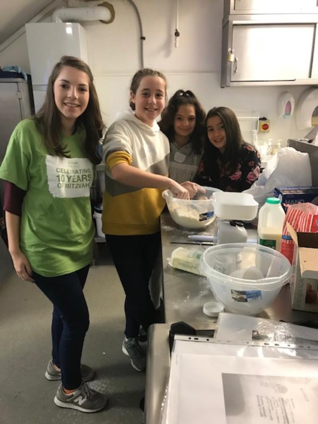 Making scones on Mitzvah Day 2018