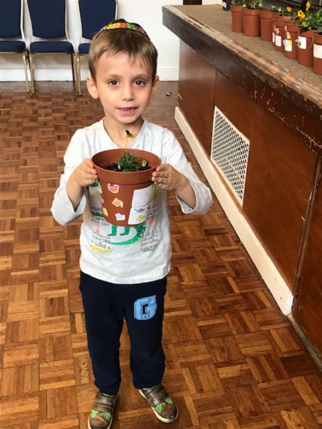 Planting Flowers on Mitzvah Day 2018
