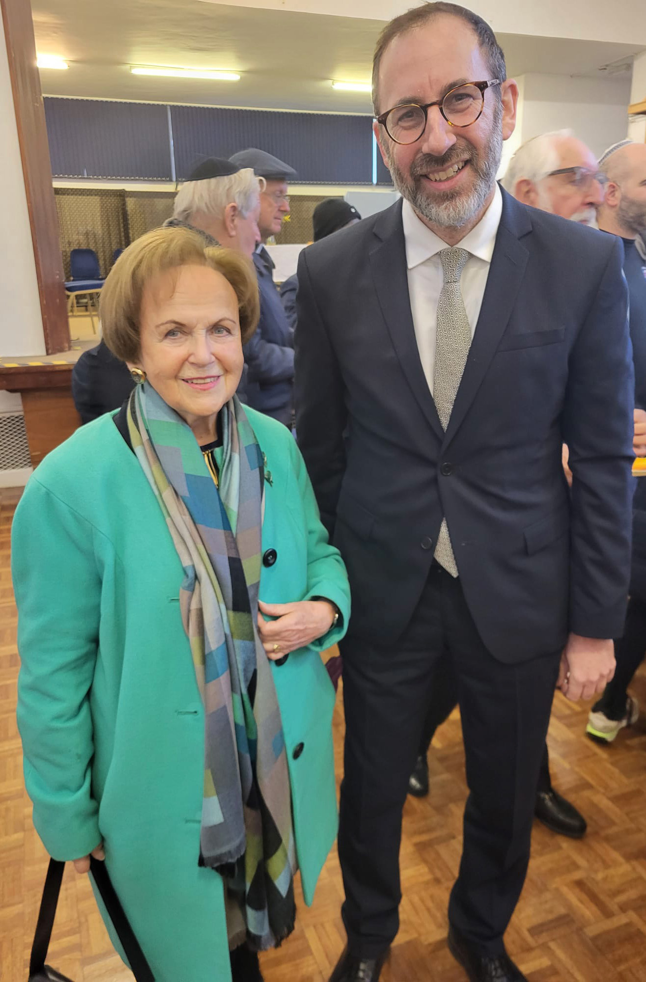 Rabbi Hackenbroch and Mala Tribich MBE