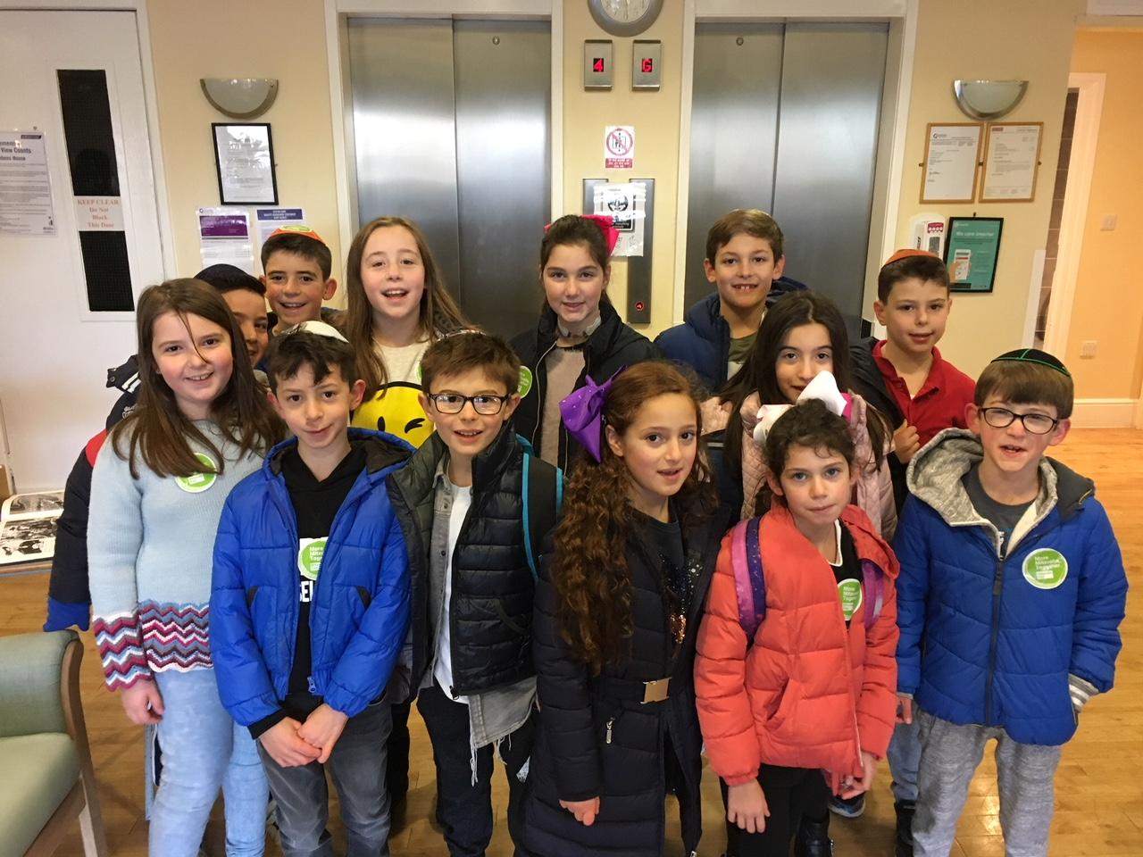 Mitzvah Day the cheder visit a Care Home 2017